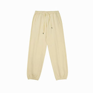 กางเกงกีฬาลำลองสำหรับผู้ชายกางเกงจ็อกเกอร์เอวสูงปานกลางเอวหลวมผ้าถักวินเทจ - Product Image 2