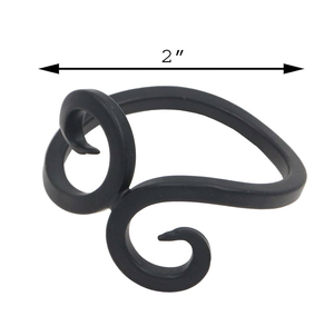 Servilletero de forma redonda, servilletero de metal negro para decoración de mesa, calidad duradera a precios asequibles - Product Image 5