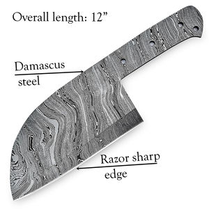 Cuchillas de Acero de Damasco Personalizables OEM para Cuchillos Industriales de Cocina y Camping - Product Image 2