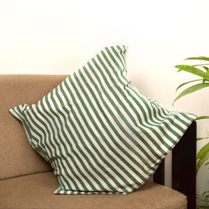 100% Cotton Yarn-Dyed Pillow <b>Covers</b> Stripe Woven American Square <b>Cushion</b> Case Personalized for Home Hotel Hospital set of 4 - Product Image 1