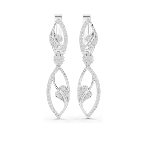 Boucles d'oreilles en diamant de laboratoire 0,732 CT, diamants CVD VVS-VS-EF, or 18 carats, 14 carats, 10 carats et argent 925, or rose, or jaune, or blanc, luxe - Product Image 3
