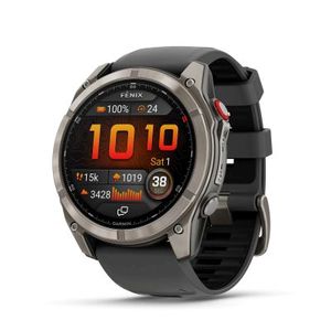 Reloj Inteligente GPS Multideporte Garmin Fenix 8 Pro de 51 mm con Pantalla AMOLED, Titanio Zafiro con Gráfico/Negro - Product Image 2