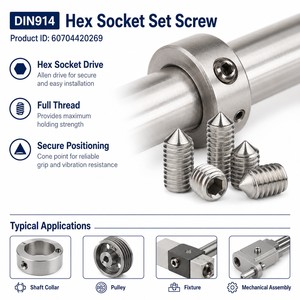 Custom Grub Tornillos <strong>Screw</strong> M2 M3 M4 M5 M8 Black Allen Hexagon Socket Alloy Iron Carbon Inoxidable Stainless Steel Set <strong>Screws</strong> - Product Image 3