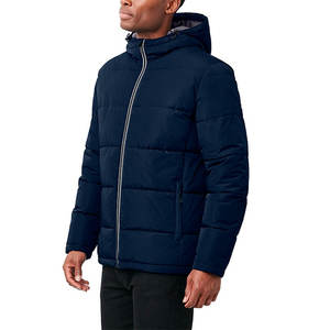 Oem Wholesale Casual Street Winter <b>Hood</b> Puffer <b>Coat</b> Jacket Custom Waterproof Down Puffer Jacket For <b>Men's</b> - Product Image 3