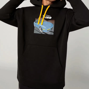 เสื้อฮู้ดดี้โอเวอร์ไซส์ผ้าฝ้าย 100% พิมพ์ลายดิจิทัล ราคาถูก รับทำโลโก้ตามสั่ง MOQ ต่ำ สไตล์สตรีทแวร์ ลายเรียบๆ สำหรับฤดูหนาว 2026 - Product Image 3