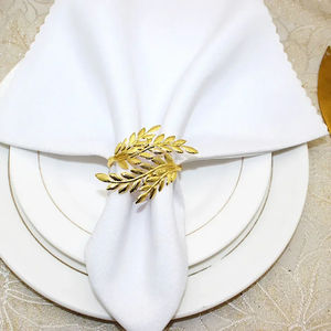 Servilleteros hechos a mano de latón moderno, Juego de 3 hebillas de servilleta geométricas únicas para cenas, fiestas y eventos, decoración de mesa - Product Image 6