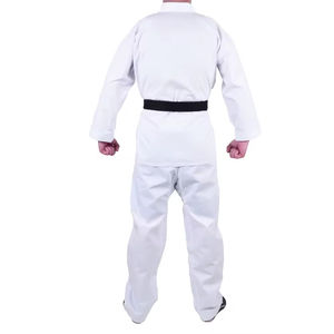 ชุดเทควันโดแขนยาวคอตตอนพร้อมโลโก้ด้านหน้า - Product Image 3