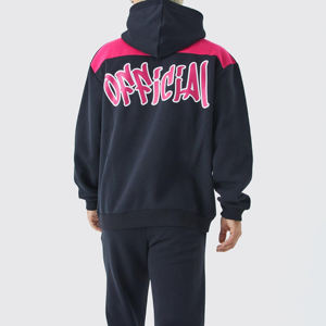 Ensemble de survêtement d'hiver pour homme en coton épais, personnalisé, grande taille XL, respirant, avec logo imprimé de qualité - Product Image 4