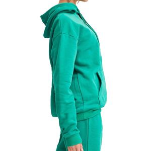 เสื้อสเวตเตอร์ขนแกะแขนยาวทรงโอเวอร์ไซส์ของผู้หญิงเสื้อสวมหัวมีฮู้ดเสื้อแฟชั่นฤดูใบไม้ร่วงมีกระเป๋า - Product Image 6