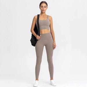 Ensemble de yoga sans couture pour femmes 3 pièces Service OEM Vêtements de sport d'entraînement Vêtements de fitness Combinaison de yoga à manches longues pour femmes - Product Image 6