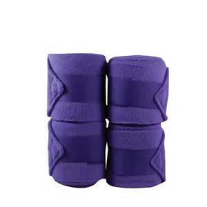 Protège-genoux de protection Premium pour les mains et les jambes en polaire jaune sur mesure de haute qualité pour l'équitation - Product Image 2