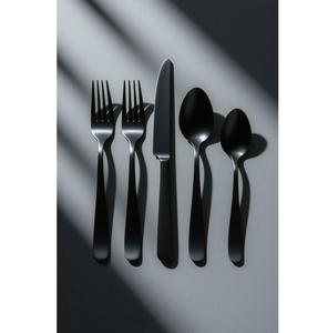 Juego de cubiertos de acero inoxidable con acabado dorado, el símbolo definitivo de clase, gracia y durabilidad para espacios de comedor modernos - Product Image 5