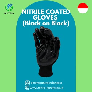 Gants de sécurité en nitrile noir de calibre 13 Taille de M-XL Caractéristiques de protection antidérapantes et anti-chaleur pour usage général dans la construction - Product Image 2