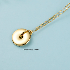 Collar con colgante de Zodiaco relleno de oro de 18 quilates, joyería de moda personalizada con patrón de horóscopo para nuevo diseño de mujer - Product Image 4