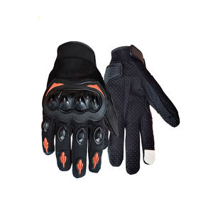 Gants de moto pour hommes de couleur unie Gants de moto de vêtements de sport pour hommes Gants de moto de haute qualité - Product Image 3