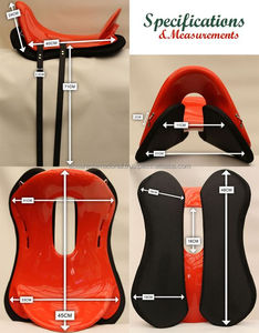 Silla de Montar para Carreras de Resistencia Ecuestre, Estilo Inglés, Duradera, con Armazón de Fibra, Cuero Sintético Hecho a Mano para Montar a Caballo, Color y Logotipo Personalizables - Product Image 3