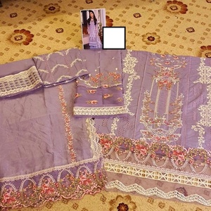 Imprimé pelouse Collection été chemise robe nouveau manches longues pakistanais Shalwar Kameez indien chemise robe femmes - Product Image 3