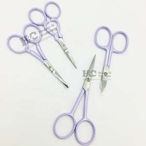 Tijeras con logotipo de acero inoxidable personalizables para manicura, Tijera para cutículas, hoja recta, mango afilado para dedos, diseño sostenible - Product Image 4