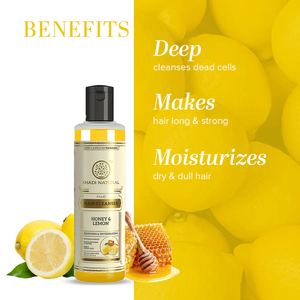 Khadi Nettoyant naturel pour cheveux au miel et citron 210 ml - Product Image 3