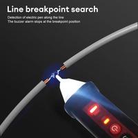 Probador de Voltaje, Indicador de Batería, Voltímetro Tipo Pluma CA 12-1000V con Sensor de Alarma LED, Herramientas Eléctricas Profesionales Portátiles con LED