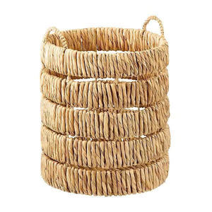 Panier en jacinthe d'eau Tall Kaia de The Container Store, couleur naturelle, panier de rangement en jacinthe d'eau pour la maison, les stations balnéaires, Nhat Minh - Product Image 2