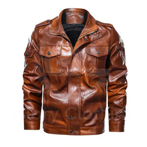 Chaqueta de Cuero para Hombre a la Moda 2025, Talla Adulto, Diseño Sólido Disponible a un Precio Razonable, Chaquetas para Hombre - Product Image 1
