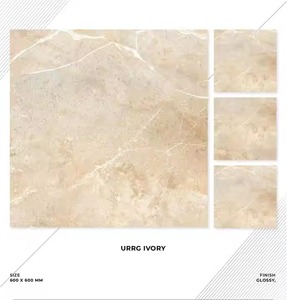 Azulejos de suelo de porcelana directa de fábrica India más vendidos 600x600MM acabado brillante uso Industrial azulejos de cerámica para suelo Interior - Product Image 5