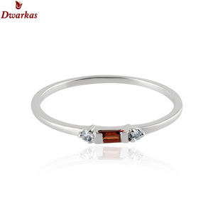 Anillo de piedras preciosas granate de Plata de Ley 925 más popular, colección única, regalo cortado, distribuidor mayorista, tienda de precios, proveedor en línea - Product Image 3