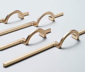 Poignée de meuble élégante en or brillant, bouton de placard, poignée en T, quincaillerie de meuble, poignées de tiroir, poignées de cuisine - Product Image 5