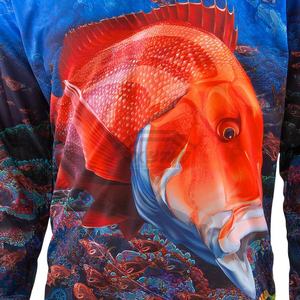 Polo de pêche personnalisé de haute qualité 100% polyester, design sublimation imperméable, vente en gros de polos de pêche - Product Image 3