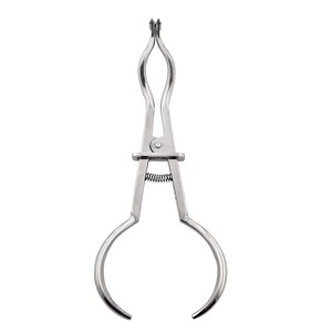 Forceps d'isolement dentaire en caoutchouc, acier inoxydable, manuel, réutilisable, stérilisation à haute température, poignée ergonomique, endodontique - Product Image 4