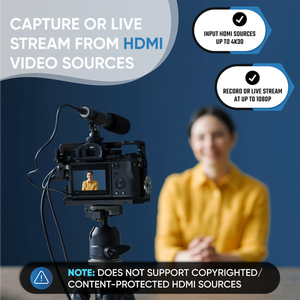 Dispositivo de Captura de Audio y Video y Transmisión en Vivo Video2USB 1080P, Entrada 4K HDMI, AV, RCA, S-Video (VCR, VHS, Videocámara, Video8) - Product Image 5