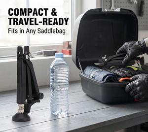 Support arrière universel pour moto JFG, avec coussin en caoutchouc rouge, hauteur réglable par vis, pour outil <span class=keywords><strong>de</strong></span> nettoyage <span class=keywords><strong>de</strong></span> jantes - Product Image 5