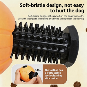 Dispensador <span class=keywords><strong>de</strong></span> Golosinas para Perros con Forma <span class=keywords><strong>de</strong></span> Balón <span class=keywords><strong>de</strong></span> Fútbol, Juguete Interactivo <span class=keywords><strong>de</strong></span> Rompecabezas, Comedero Lento para Perros Pequeños y Medianos - Product Image 4