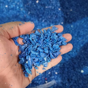 Residuos de Tambor de HDPE Azul a Granel, Escamas de Residuos de Tambor de HDPE, Suministro de Fábrica para Aplicaciones de Fabricación y Reciclaje de Plástico - Product Image 3