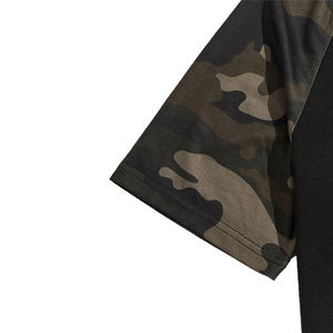 T-shirt à manches raglan respirant et à séchage rapide pour hommes, short à la taille et à cordon de serrage, ensemble de vêtements de sport 2 pièces, OEM - Product Image 4