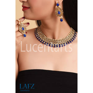 Dernière mode Collier ras du cou traditionnel plaqué or Ensemble de bijoux pour femmes - Product Image 1