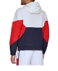 Chaqueta Cortavientos Impermeable para Hombre, Transpirable, con Bloques de Color, Ligera, con Capucha - Product Image 2