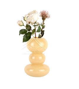 Antique Metal Flower <b>Vase</b> with Sculptural and Gray Powder Coated Shiny Finished Unique Shapes for <b>Vintage</b> Homes - Product Image 6