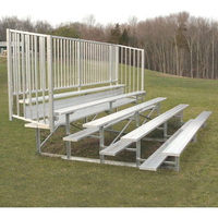 Usine Tribune 3 rangées Portable stade extérieur intérieur tribune aluminium Baseball métal gradins sièges à vendre