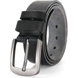 Cinturón de cuero genuino americano recién llegado, hecho a mano con hebilla de acero inoxidable, longitud personalizada, suministros a granel, diseño impreso con logotipo - Product Image 1