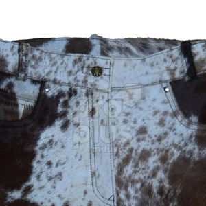 Pantalones Cortos de Cuero Genuino de Pelo de Vaca para Hombre y Mujer, Ropa Casual de Verano, Servicio OEM, Transpirable y Ecológico - Product Image 2