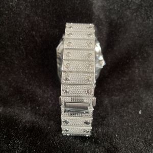 Relojes de Hip Hop con Diamantes, Relojes Automáticos Mecánicos con Diamantes VVS Moissanite, Reloj que Pasa la Prueba del Diamante - Product Image 3