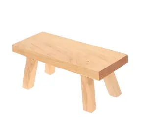 木制台阶凳微型小低脚凳儿童便盆训练凳植物支架花盆架乡村家居家具