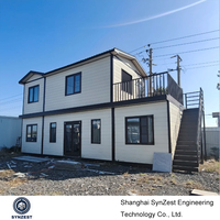Maison préfabriquée modulaire de luxe à 2 étages, 40 pieds, démontable, en conteneur, vente en gros directe usine Chine, prix abordable