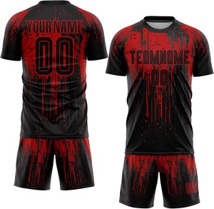 Custom Sublimated Football Uniform 2025 ODM OEM Trending Breathable Quick Dry Team Kit Custom Logo 100% Polyester V-neck <b>Low</b> MOQ - Product Image 6