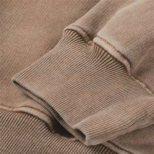 Sudadera informal de cuello redondo para hombre pesado, sudadera de moda de talla grande personalizada con hombros caídos para invierno, sudaderas con capucha altas - Product Image 4