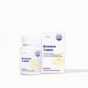 Tabletas de Bromelina Broisine, Suplemento Enzimático, Extracto de Piña, Clorhidrato de L-Lisina, Salud Digestiva, Productos de Belleza para Adultos - Product Image 3