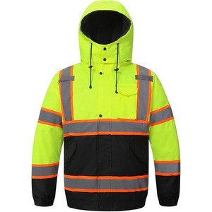 Chaquetas DE SEGURIDAD reflectantes personalizadas de construcción de alta visibilidad hechas por Dress Sports - Product Image 1