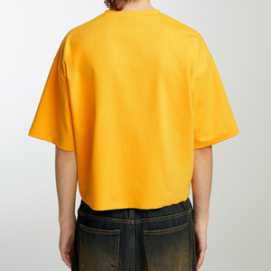 Camisetas Personalizadas con Logotipo Formal para Hombre, Cuello Redondo, Corte Regular, 100% Algodón, Tejido Grueso de 300 g/m², Impresión por Serigrafía - Product Image 4